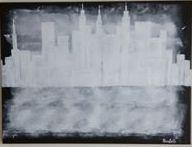 Forms Of Expression - Ghost City - Acrylic On Canvas